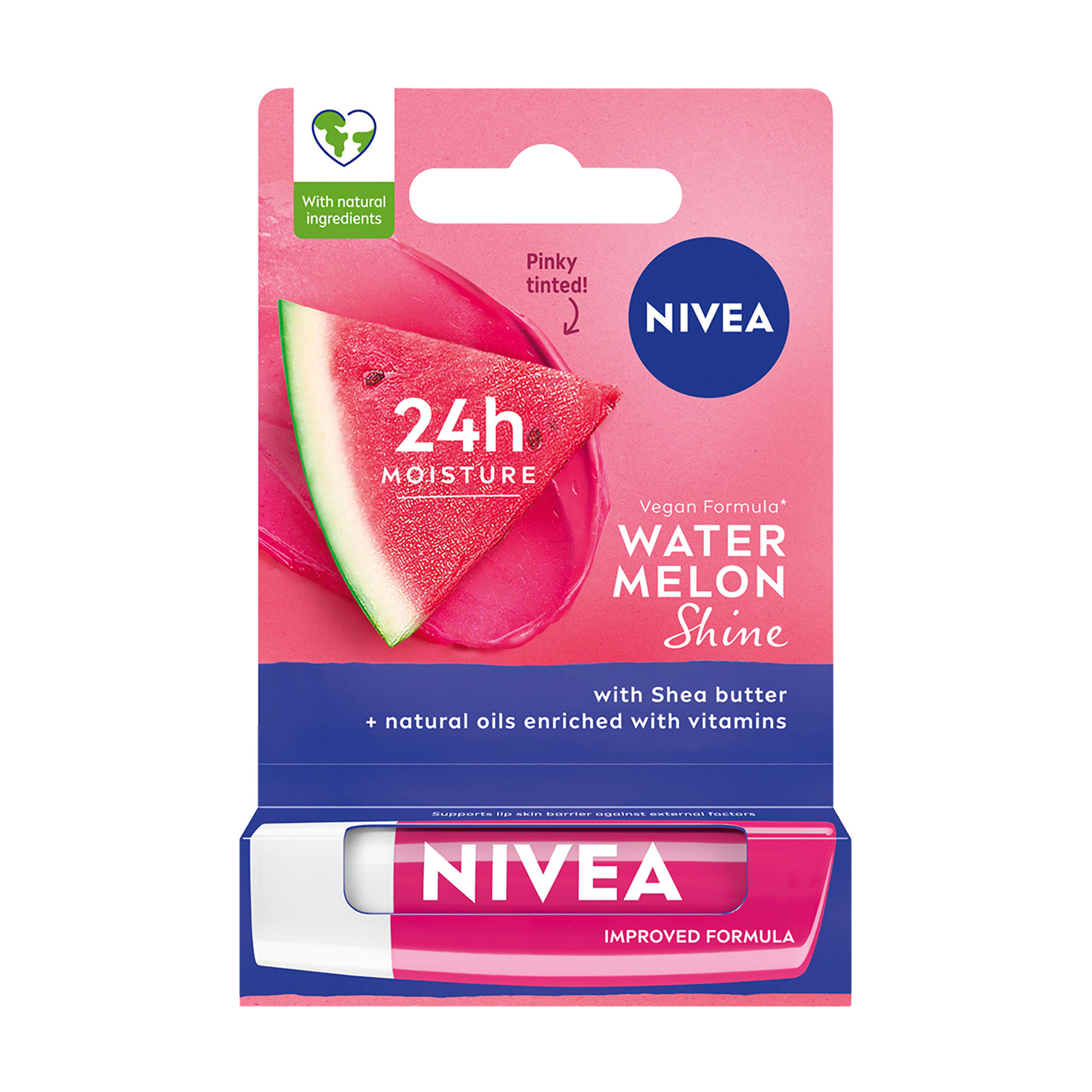 Бальзам-догляд для губ NIVEA Watermelon Shine Кавунове сяйво, 4.8 г